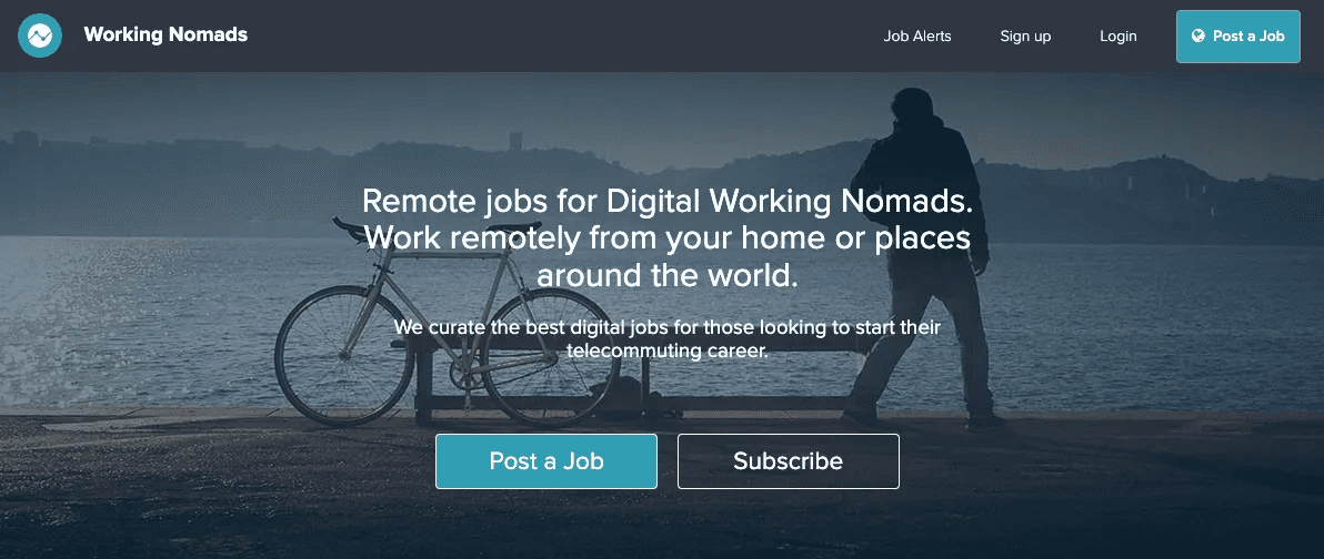 Working Nomads Remote Work Job Board